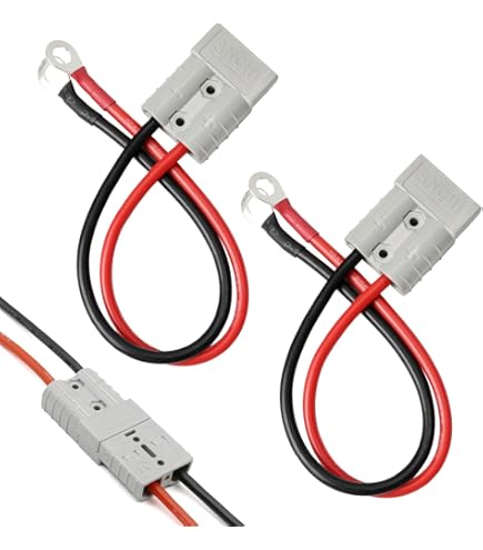 Lifepo4 Battery Cables 8AWG Anderson SB-50 Connector Cable For LiFePO4 Batteries - 1.64ft With M8 Terminals LiFePO4 Connector Cable - View #7