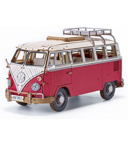 Amazon | ki-gu-mi VW ビートル タイプ1 (レッド）- 大人向け 立体