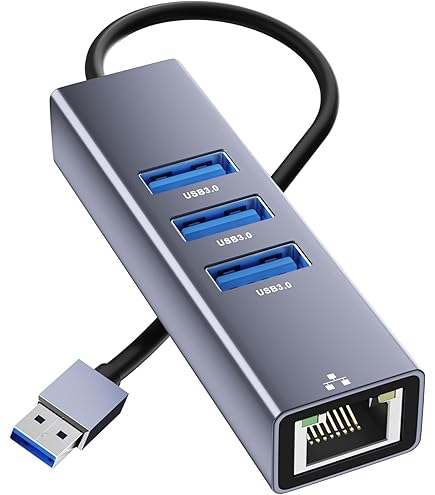 Amazon.co.jp: USB LAN変換アダプター 4-IN-1 USB ハブ 有線LAN