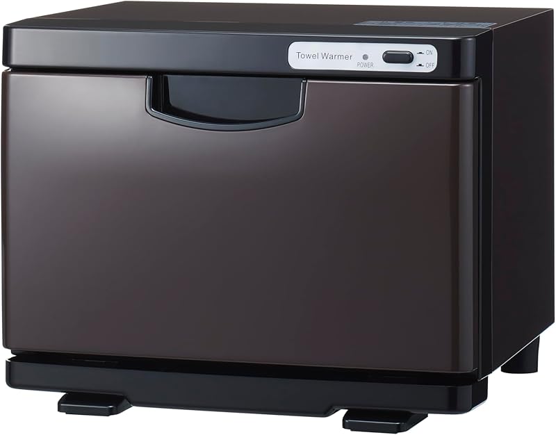 タオルウォーマー K 前開き Sサイズ 7.5L ブラウン/ブラック 大容量 業務用 おしぼり おしぼり蒸し器 ホットボックス コンパクト 蒸しタオル