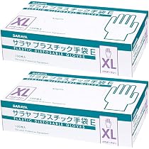 SARAYA プラスチック手袋E Mサイズ 100枚入り LL100枚一箱も Amazon.co.jp: [サラヤ] 【まとめ買い】 使い捨て手袋 プラスチック