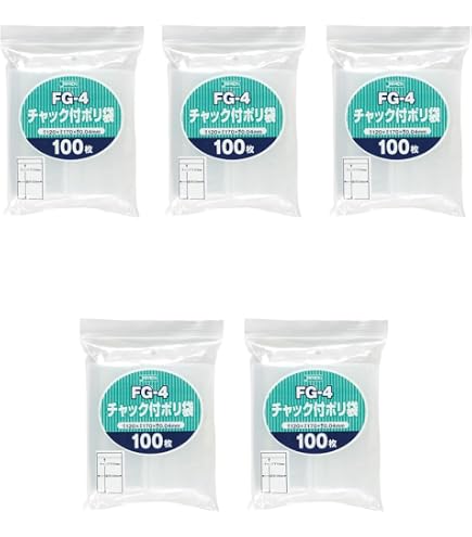 Amazon.co.jp: ジャパックス チャック付ポリ袋 ヨコ170×タテ240×厚み0