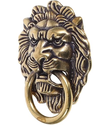 Amazon | 昔ながらのドアノッカー 唐草ライオンノッカー （NO
