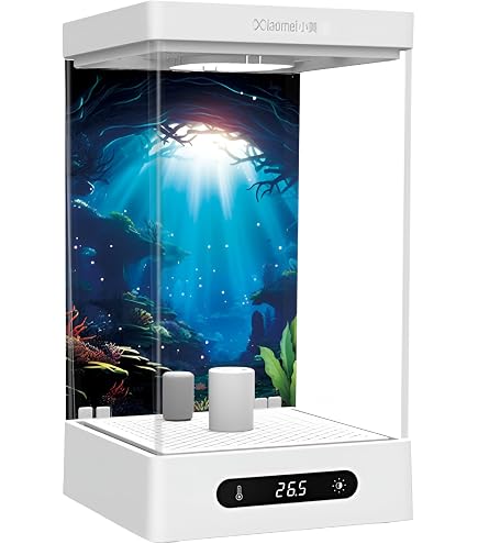 Amazon | [Luvian]小型ベタ水槽 1.6L 水槽 ヒーター付き ベタ飼育