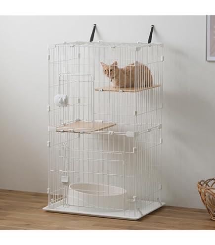 Amazon.co.jp: 廃版 ナチュラルワン 木製ホワイトキャットケージ 