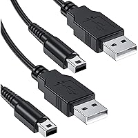 3DS 充電器 充電ケーブル 2本 USB電源コード 1.2m New3DS/ New3DSLL /3DS /3DSLL/ i2DS /DSi/DSiLL/2DSなど用