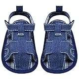 Easydeal幼児ベビーモカシンソフトソール滑り止め夏Prewalker幼児用サンダル US サイズ: Size 11: 3.9"-4.1" for 0-6M カラー: ブルー