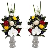 永咲花 プリザーブドフラワー 仏花 胡蝶蘭 PSYH-02032 一対 (2)