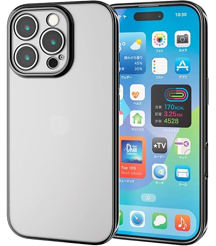 Amazon.co.jp: エレコム iPhone 16 Pro ケース 背面クリア 耐