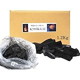 紀州備長炭 1.2kg 【IORILINK】 国産 高級炭 BBQ バーベキュー用 七輪 長持ち 和歌山産 ウバメガシ 消臭 除湿