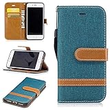 iPhone 7 ケース UNEXTATI 手帳型 カード収納 横置きスタンド機能付き マグネット カバー 高品質 財布型 衝撃吸収 落下防止 iPhone 7 対応 ケース (P2 グリーン)