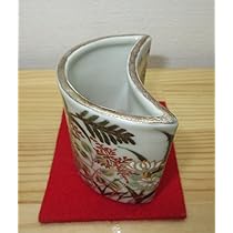 Amazon｜【逢絢亭】茶道具 蓋置 京焼 色絵 秋月蓋置 三日月形と