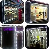 StorefrontウィンドウLEDライトすべて1つのキット内蔵保護キャッププラグ&プレイ 50ft ホワイト