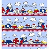 SheetWorld Fitted Sheet (Fits BabyBjorn Travel Crib Light) - Fun Train Tracks - Made In USA by sheet