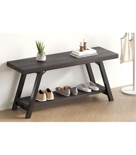 Amazon｜無印良品 木製ベンチ/板座/オーク材 幅100×奥行37×高さ44cm