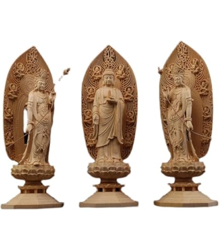 Amazon｜【如来】仏像 薬師如来 桧木製 薬師仏 薬師如来座像2.5寸（総