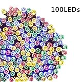 YATAIDI LEDソーラーライトストリングライトストリング100球イルミネーションライトIP65防水USB充電ロマンチックな雰囲気装飾祝日パーティー庭クリスマスなどに