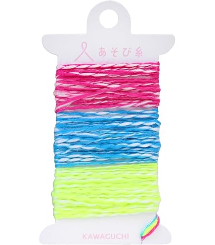 Amazon.co.jp: Kawaguchi 15-443 Play Yarn, 3 m Roll x 3 Different