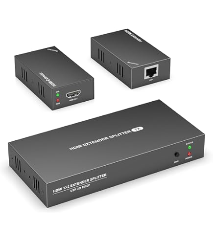 Amazon | GNNMOY HDMIエクステンダースプリッター 1x2 1080P@60Hz Cat