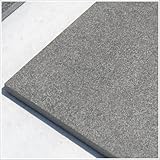 GA STONE スーパーブラック（最高級御影石）　板石 40×40cm（表面：バーナー加工）　4枚セット