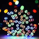 Solar String LightsVAGAVO Solar Outdoor 200 LED String Lights 72 ft Solar Powered Waterproof Multi C