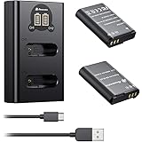 Powerextra EN-EL23 互換バッテリー+バッテリー充電器 2*2600 mAh 大容量バッテリー Nikon Coolpix B700、P900、P600、P610、S810c デジタルカメラ用 (EN-EL23バッテリー2個+充電器)