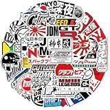 【50枚セット】JDMステッカーセット ドリフト 改造車 カーパーツ 日本車 ロゴ 防水 おしゃれ シール 多用途 スーツケース ノート向け