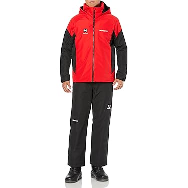 冬物特価❤️スキーウェア メンズ 上下セット サイズ調節可 赤 黒 S