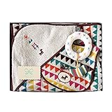 ボボ BOBO ギフトセット バスエプロン+ドーナツガラガラ+タオルビブ 8827