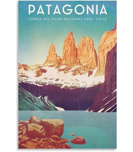 Amazon.co.jp: 世界旅行ポスター パタゴニア・チリ 絵画ポスター 印刷
