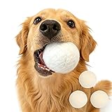 LUNARCAT 犬 おもちゃ ボール 天然 ウールボール 6セット 犬用おもちゃ 噛む 天然 ウール 無添加 100%ナチュラル 犬 知育玩具 大型犬 噛むおもちゃ 中型犬 犬用ボール ひとり遊び ストレス軽減 ノーズワーク 7cm 白