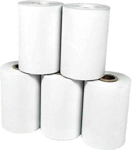 Amazon.co.jp: ZAZ レジロール 感熱紙 58mm幅×40mm外径×12mm内径 5巻入