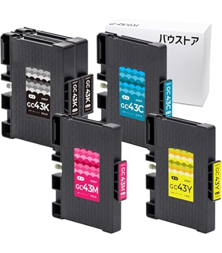 RICOH インクカートリッジ セット多数 Amazon.co.jp: リコー GC41 4色セット（ BK/C/M/Y ）純正 SG