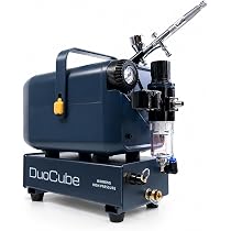 Amazon.co.jp: DePes エアブラシ コンプレッサー DuoCube【快適塗装