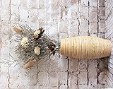 BAGEHUA 籐花瓶デスクトップ装飾純粋なハンドメイドフラワー籐の花瓶を自然のドライフラワー花柄スーツ