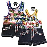 (マルフクショウジ)丸福商事 ベビー 子供　水着 スイムウエア 男の子 アメリカ国旗柄スイムグレコ　90cm　青
