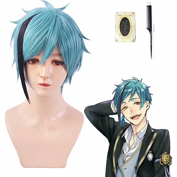 ツイステ　フロイド　リーチ　コスプレ　ウィッグ Dハロ仮装 ⋆꙳Floyd Leech / twst cosplay ✧⁺₊🕸🎃ྀི ˖·⟡ #ツイステ