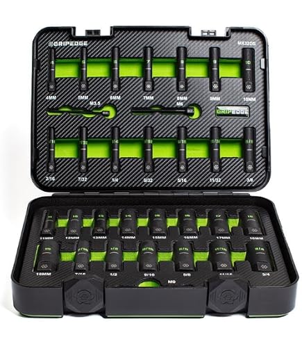 【リックス】クリープハイプ 9枚セット Amazon.co.jp: GRIPEDGE Tools | 9個 - 1/4インチドライブディープ