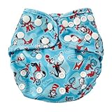 Bumkins Cloth Diaper Cover, Blue Cat by Bumkins