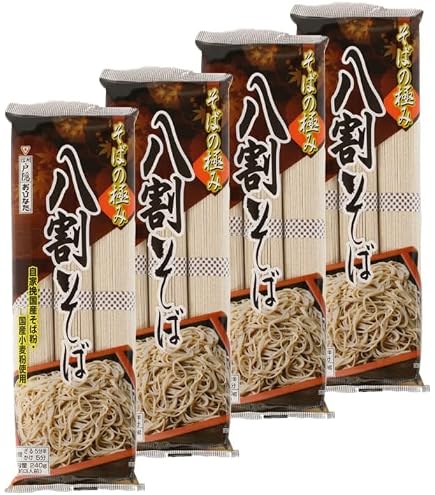 Amazon.co.jp: おびなた 蕎麦通の更科八割240g×3 蕎麦通のそば240g×3