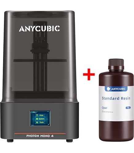 Amazon | ANYCUBIC Photon Mono 4 + ANYCUBIC レジン 1KG | 3Dプリンタ