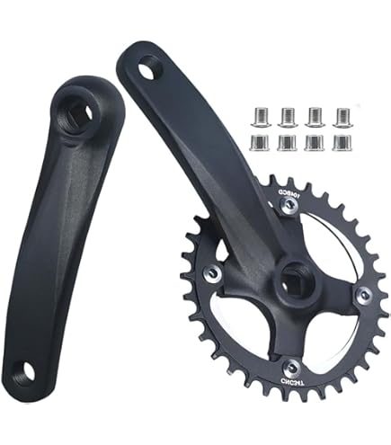 Amazon | スクエアテーパークランクセット 152mm/165mm/170mm 104BCD