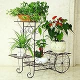 植物屋内花鍋ラック複数のレイヤーフラワーラック装飾的な金属スタンドバルコニーフロアポットシェルフFmultiカラーオプション ( 色 : ブロンズ , サイズ さいず : 70*76cm )