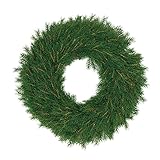 ホワイエ 造花 TNグリーンリースφ61cm 6e50033