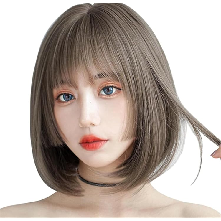 Amazon.co.jp: ウィッグ ボブ ショート 姫カットストレート 姫髪 フル