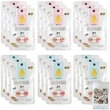 STIサンヨー たべて水分補給 たまの伝説 パウチ まぐろ かつお 30g 2種類×9(計18個) くまねこ本舗オリジナル猫柄ミニ保存袋付き セット