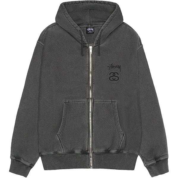Amazon.co.jp: STUSSY ステューシージップアップパーカー ベーシック