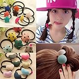 YISYO ヘアゴム ヘアーゴム ヘアアクセサリー ヘアーアクセサリー ヘアアクセ 髪留め 髪どめ アクセ 髪ゴム ヘッドアクセサリーまとめ髪 ポニー 女の子 キッズ ランダム20個セット　可愛い　レ