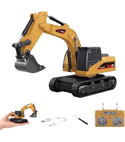 Amazon.co.jp: BRRRRT 1/64 リモコンショベルカー、2.4GHzリモコン建設