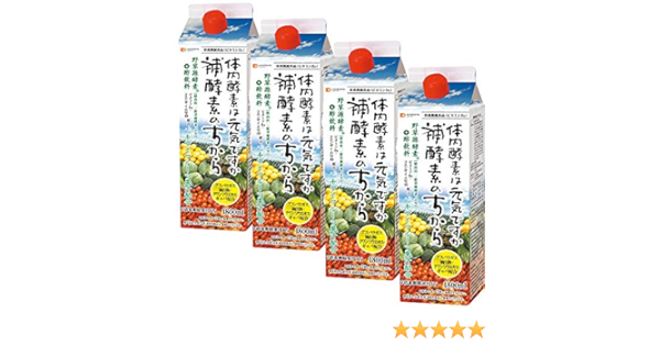 Amazon 補酵素のちから 1800ml 4本セット フジスコ 株 お酢飲料 通販